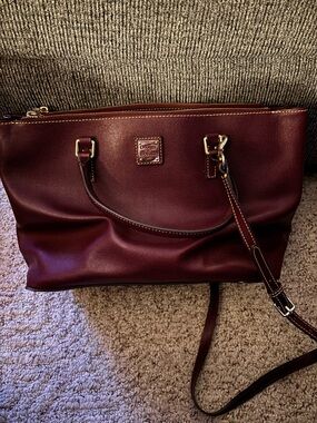Dooney and Bourke Leather-Trim Red Interior Women’s Handbag